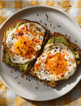 ChamCham Tiger Crunch Korean chilli salt on fried eggs