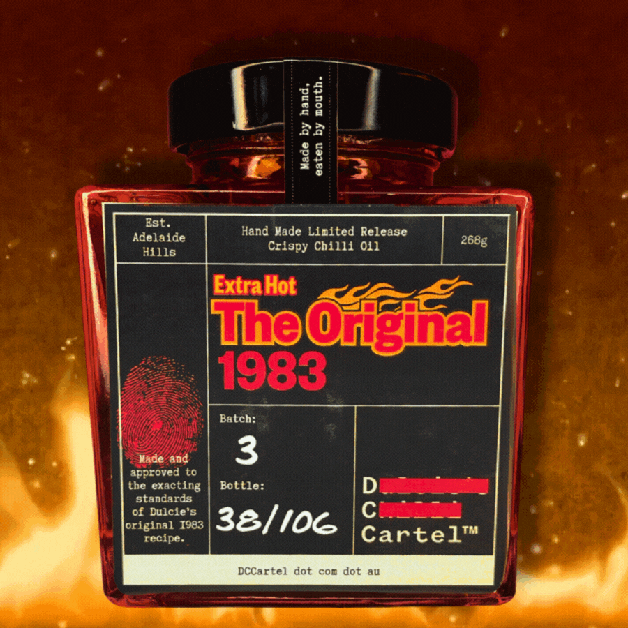 DC CARTEL: The Original 1983- Limited Release Crispy Chilli Oil Extra Hot- 268g