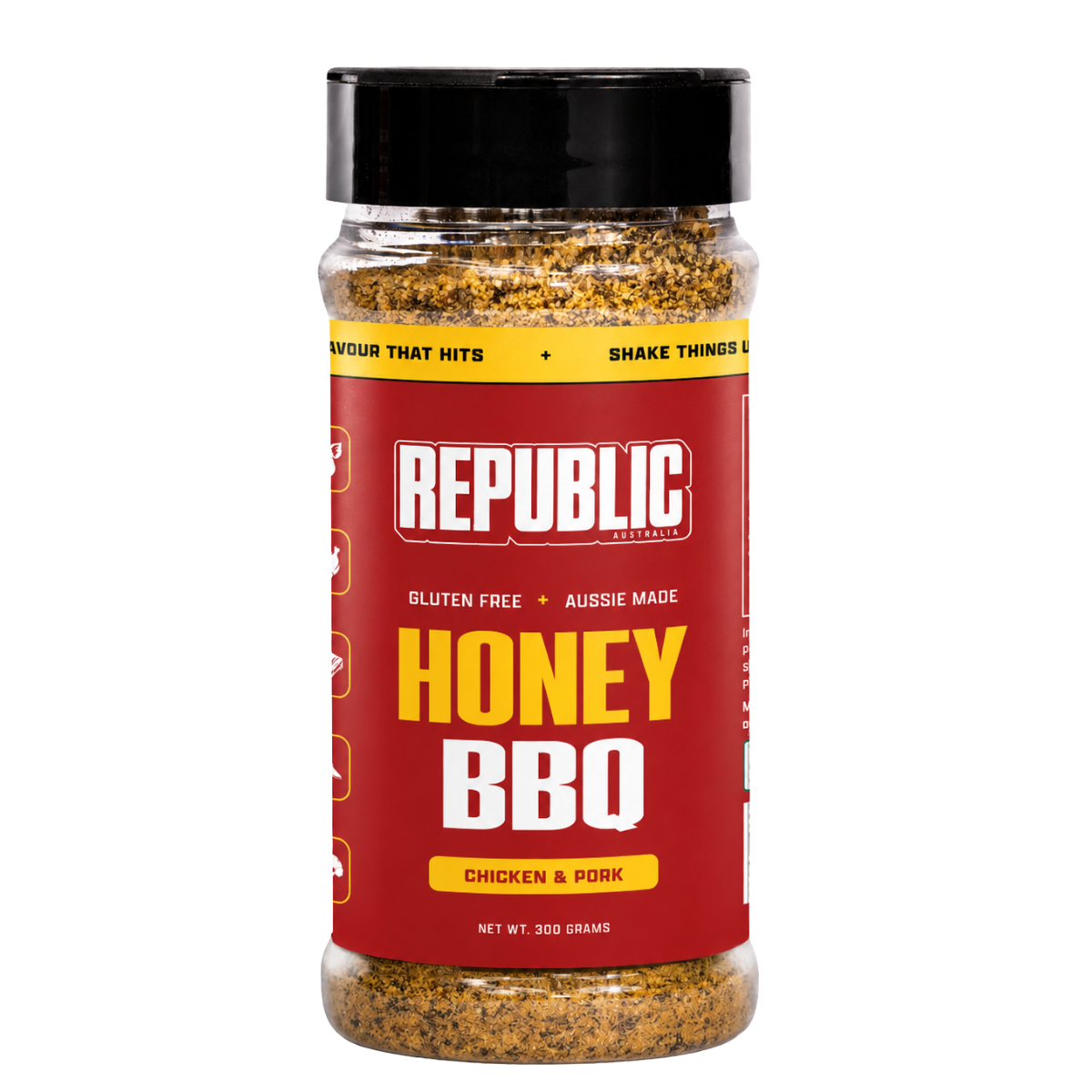 Republic Honey BBQ chicken and pork BBQ rub 300g