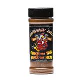 Heavenly Hell Pinch Dat Tail Suck Dat Head Cajun BBQ rub 150g — front of the shaker on transparent background