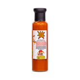 Atomic Chicken Buffalo Hot Sauce 250ml, back label and nutrition panel, transparent background