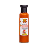 Atomic Chicken Buffalo Hot Sauce 250ml, back label and nutrition panel, transparent background