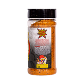 Atomic Chicken Charcoal Chicken Seasoning Rub 280g, ingredients and nutrition panel, transparent background