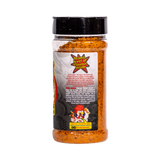 Atomic Chicken Charcoal Chicken Seasoning Rub 280g, ingredients and nutrition panel, transparent background