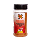 Atomic Chicken Chicken Peri Peri Seasoning Rub 200g, ingredients and nutrition panel, transparent background