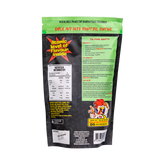 Atomic Chicken Chicken Schnitzel Herb & Garlic Coating 450g, ingredients and nutrition panel, transparent background
