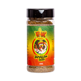 Atomic Chicken Jamaican Jerk Seasoning Rub 220g, front of shaker on transparent background