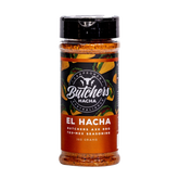 Butchers Axe El Hacha Tex-Mex seasoning 165g shaker, front label, product only on transparent background