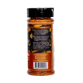 Butchers Axe El Hacha Tex-Mex seasoning 165g shaker, side label detail, transparent background