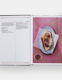 Barbecue by Hugh Mangum hardback cookbook — interior spread of Aussie snags in bread