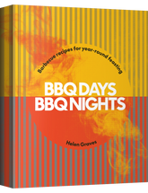 BBQ Days, BBQ Nights by Helen Graves hardback cookbook — front cover