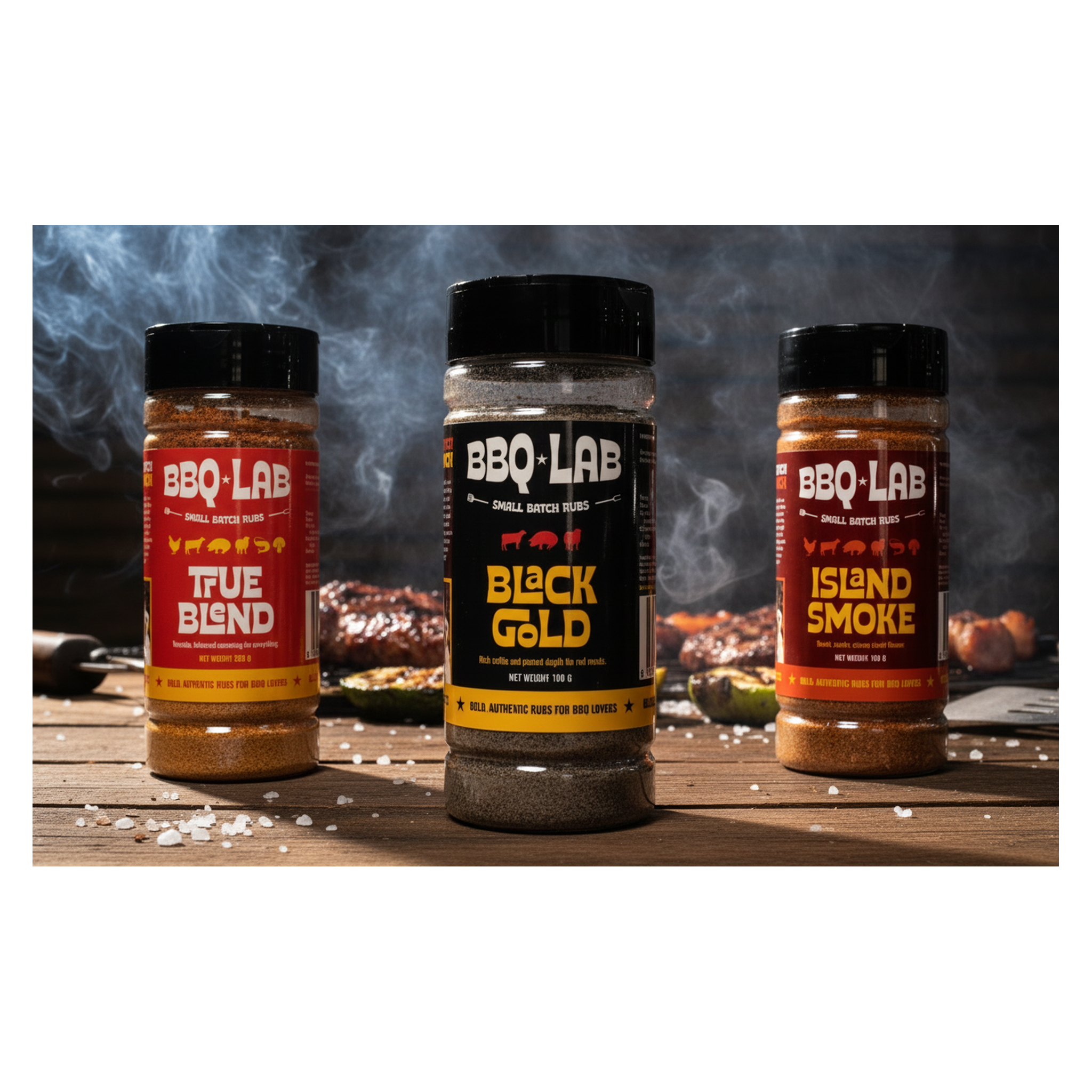 BBQ Lab Range Bundle — all three signature rubs