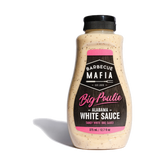 Barbecue Mafia Big Paulie Alabama White Sauce 375ml — front of bottle on transparent background