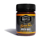 Barbecue Mafia Birria Taco Broth Base 260ml — front of pack on transparent background