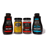 Barbecue Mafia Mafia Gift Pack Beef — beef rubs and sauces gift set on transparent background