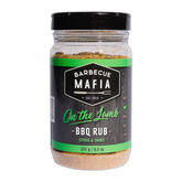 Barbecue Mafia On the Lamb BBQ Rub 235g lamb rub — front of shaker on transparent background