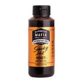 Barbecue Mafia Smoky Hot Honey 500ml — front of bottle on transparent background