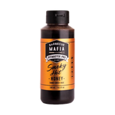 Barbecue Mafia Smoky Hot Honey 500ml — front of bottle on transparent background