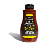 Barbecue Mafia The Capo Vinegar Hot Sauce 375ml — front of bottle on transparent background
