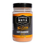 Barbecue Mafia The Oath Chip Seasoning 270g — front of jar on transparent background