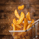 Barbecue Mafia The Oath Chip Seasoning 2kg — golden wedges tossed with a cloud of seasoning