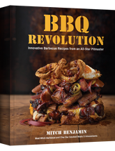 BBQ Revolution by Mitch Benjamin hardback cookbook — front cover