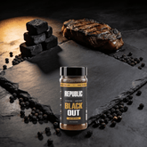 Republic Black Out gluten-free BBQ rub - beauty lifestyle shot