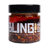 Blend Bling Chilli Oil Crunch 250g — front of jar on transparent background