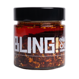 Blend Bling Chilli Oil Crunch 250g — front of jar on transparent background