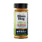 Blues Hog 'Ritas & Fajitas Seasoning 184g shaker — front label, transparent cutout