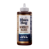 Blues Hog Whiskey Blues BBQ Sauce 623g squeeze bottle — front label, transparent cutout