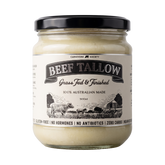 Carnivore Society Beef Tallow 500ml cooking fat — grass-fed jar, front label