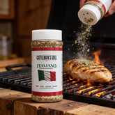 Cattleman's Grill Italiano Seasoning 283g — action shot seasoning grilled chicken