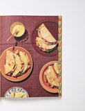 CDMX by Rosa Cienfuegos hardback cookbook — Tacos Gobernador cheesy prawn tacos page