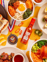 ChamCham Hot Bae award winning Korean pear hot sauce bottle