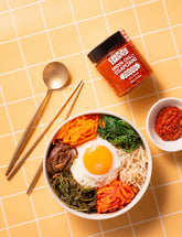 ChamCham Green Chilli Ssamjang served with bibimbap