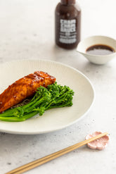 ChamCham Honey Pepper Ganjang glazed salmon
