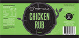 Misty Gully Chicken Rub ingredients and allergens label