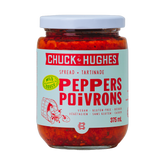 Chuck Hughes Mild Pepper Spread 375ml roasted pepper spread — front of jar on transparent background