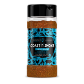 Coast n Smoke The 13th Apostle rub 150g, front of shaker on transparent background