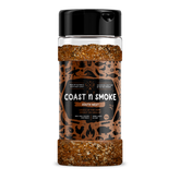 Coast n Smoke South West rub 180g, front of shaker on transparent background