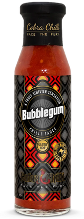 Cobra Chilli Bubblegum Chilli Sauce Ultra Hot 250ml Hot Sauce — transparent bottle cutout