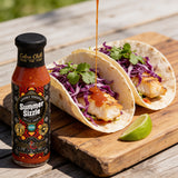 Cobra Chilli Summer Sizzle Chilli Sauce Medium 250ml Hot Sauce — drizzled over fresh Baja-style fish tacos