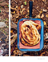 DJ BBQ's Backyard Baking hardback cookbook — fireside naan bread cooked over flames