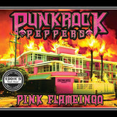 Punk Rock Peppers Pink Flameingo hot sauce label artwork