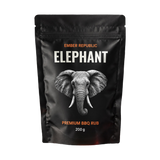 Ember Republic Elephant Karoo Flame & Thyme lamb BBQ rub 200g pouch — front on transparent background