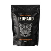 Ember Republic Leopard Veldfire Citrus chicken BBQ rub 200g pouch — front on transparent background