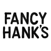 Fancy Hanks barbecue brand logo, bold black wordmark, on transparent background