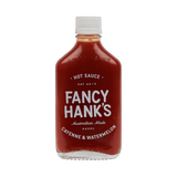 Fancy Hank's Cayenne & Watermelon Hot Sauce 200ml bottle - mild Australian hot sauce for oysters