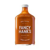 Fancy Hank's Honey Mustard BBQ Sauce 330ml bottle - Australian mustard BBQ sauce